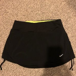 Nike Black Skirt with Yellow Skort